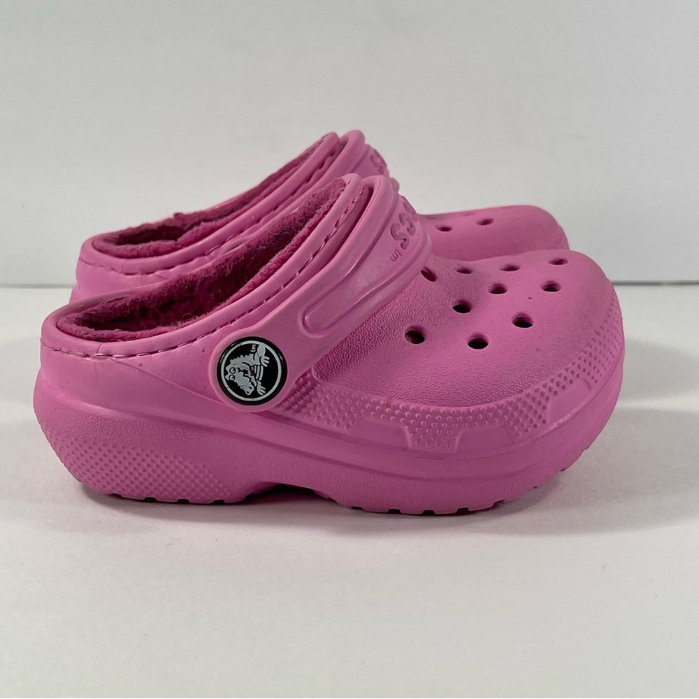 Croc’s Pink Toddler Classic Lined Clog - C5